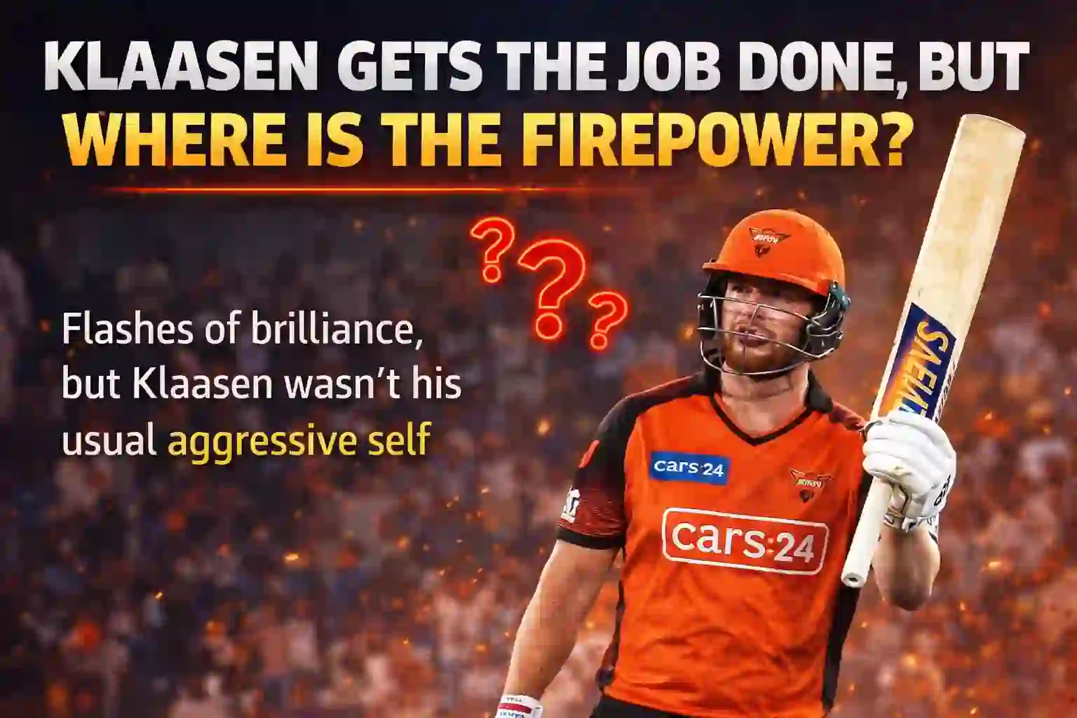 Where Is Klaasen’s Power? Fans Left
